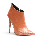 Arden Furtado fashion women's shoes in winter 2019 pointed toe stilettos heels zipper sexy elegant big size 45 ladies boots