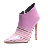 Arden Furtado summer 2019 fashion women's shoes pointed toe stilettos heels zipper elegant short boots ladies boots concise