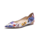 Arden Furtado summer 2019 fashion trend women's shoes blue pointed toe elegant flats concise classics ladylike temperament