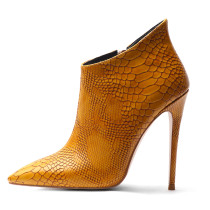 Arden Furtado fashion women's shoes pointed toe stilettos heels zipper serpentine sexy white elegant ladies boots