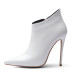Arden Furtado fashion women's shoes in winter 2019 pointed toe stilettos heels zipper concise mature short boots office lady