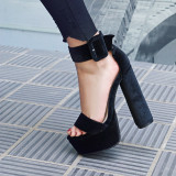 Stylish women's summer sandals comfortable height luxurious chunky heels women's shoes platform party shoes