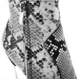 Arden Furtado fashion women's shoes in winter 2019 pointed toe stilettos heels zipper serpentine sexy elegant ladies boots