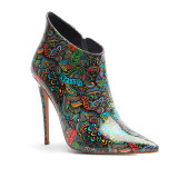 Arden Furtado fashion women's shoes in winter 2019 pointed toe stilettos heels zipper women's boots big size 45 short boots