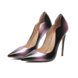Arden Furtado summer 2019 fashio women's shoes pointed toe stilettos heels sexy concise elegant slip-on big size 45 pumps