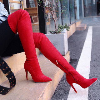 Thigh high boots Over the knee boots Stilettos heels 15cm fashion booties women's shoes high heels