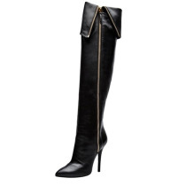 while the boots pointed toe fashion women's shoes 2019 new stilettos heels zipper over the knee high boots  sexy elegant ladies boots