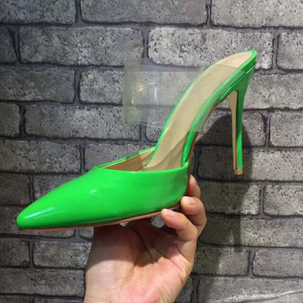 Arden Furtado summer 2019 fashion trend women's shoes red green pointed toe stilettos heels classics big size 41