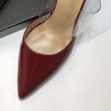 Arden Furtado summer 2019 fashion trend women's shoes red green pointed toe stilettos heels classics big size 41