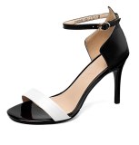 Arden Furtado summer 2019 fashion trend women's shoes narrow band sandals buckle concise stilettos heels leather small size 33