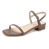 Arden Furtado summer fashion women's shoes concise mature new narrow band buckle strap white sandals