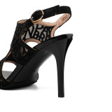 Arden Furtado summer 2019 fashion trend women's shoes stilettos heels buckle sandals crystal rhinestone concise office lady