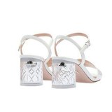 Arden Furtado summer 2019 fashion trend women's shoes  sexy elegant chunky heels pure color white sandals buckle party shoes