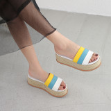 Arden Furtado summer 2019 fashion trend women's shoes ethnic slippers concise retro classics leather classics mixed colors