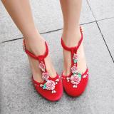 Arden Furtado summer 2019 fashion women's shoes sexy elegant flowers sandals chunky heels high heels