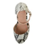 Arden Furtado Summer Fashion Women's Shoes Serpentine Personality  Sexy Elegant Sandals Buckle Peep Toe Waterproof Party Shoes