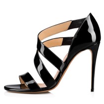 Arden Furtado Summer Fashion Trend Women's Shoes Stilettos Heels Pure Color Narrow Band Sandals Slip-on Concise  Sexy Elegant