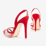 Arden Furtado Summer Fashion Trend Women's Shoes Pointed Toe Buckle Sandals Pointed Toe Stilettos Heels Slip-on  Office Lady