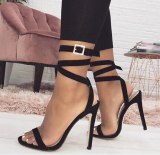 Arden Furtado Summer Fashion Women's Shoes Stilettos Heels  Sexy Ankle strap Buckle strap Sandals Concise