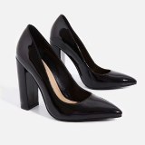 Arden Furtado Summer Fashion Trend Women's Shoes Pointed Toe Party Shoes  Chunky Heels Slip-on Pumps Pure Color Sexy Elegant