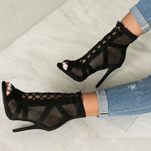 Us 35 00 Arden Furtado Summer Fashion Women S Shoes Cross Lacing New Party Shoes Mature Sexy Cool Boots Peep Toe Mesh Boots M Ardenfurtado Com Mature women see through see thru clothes. arden furtado