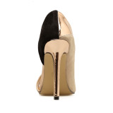 Arden Furtado Summer Fashion Trend Women's Shoes Elegant Classics Gold Stilettos Heels Slip-on Office lady Sandals Party Shoes