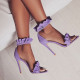 Arden Furtado summer 2019 fashion women's shoes buckle strap stilettos heels open toe ruffles sandals