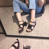 Arden Furtado Summer Fashion Trend Women's Shoes Pure Color Mature Classics Office lady Chunky Heels Sandals Joker  Buckle
