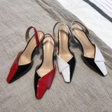 Arden Furtado Summer Fashion Trend Women's Shoes Pointed Toe  Sexy Elegant Special-shaped Heels Party Shoes Mixed Colors