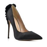 Arden Furtado Summer Fashion Women's Shoes Office lady Classics Slip-on Pointed Toe Pure Color black Stilettos Heels Pumps Sexy