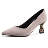 Arden Furtado Summer Fashion Women's Shoes Pointed Toe Special-shaped Heels Slip-on Pumps Concise Office Lady Shallow Mature