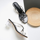 Arden Furtado Summer Fashion Trend Women's Shoes Chunky Heels Elegant Pure Color Mature Classics Concise Narrow Band