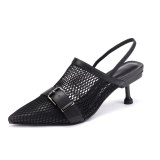 Arden Furtado Summer Fashion Trend Women's Shoes Pure Color black Sexy Concise beige Wire side  Classics Ethnic Personality