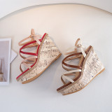 Arden Furtado Summer Fashion Trend Women's Shoes   Sexy Elegant Pure Color Buckle Concise Sandals Classics Waterproof