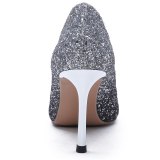 Arden Furtado Summer Fashion Trend Women's Shoes Bling Bling Pointed Toe Party Shoes  Stilettos Heels Slip-on Pumps Concise