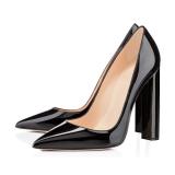 Arden Furtado Summer Fashion Trend Women's Shoes Pointed Toe Chunky Heels Slip-on Leather Concise Sexy Elegant Pure Color