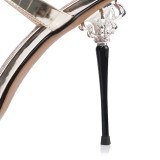 Arden Furtado Summer Fashion Women's Shoes Stilettos Heels Sexy Elegant Narrow Band Buckle strap crystal rhinestone Sandals 33