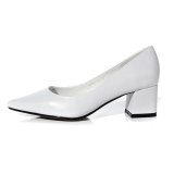 Arden Furtado Summer Fashion Trend Women's Shoes Pointed Toe Chunky Heels Leather Pumps Sexy Elegant Pure Color Party Shoes