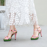 Arden Furtado Summer Fashion Trend Women's Shoes Stilettos Heels Sandals Buckle Personality Elegant Classics Concise Mature