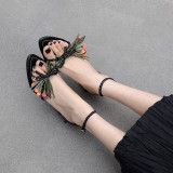 Arden Furtado Summer Fashion Trend Women's Shoes  Stilettos Heels Sexy Elegant Pure Color Classics Narrow Band Sandals