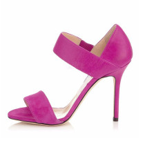 Arden Furtado Summer Fashion Women's Shoes Sexy Elegant  Pure Color Concise Sandals Classics pink greenstilettos Heels