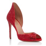 Arden Furtado Summer Fashion Women's Shoes Stilettos Heels red Slip-on Mature Peep toe Party Shoes