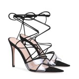 Arden Furtado Summer Fashion Trend Women's Shoes Stilettos Heels  Sexy Elegant Pure Color Classics Narrow Band Mature Sandals