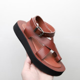 Arden Furtado Summer Fashion Women's Shoes Elegant genuine leather casual Sandals Leather Classics Buckle strap Flat sandals