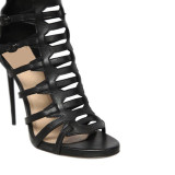 Arden Furtado 2019 summer stilettos high heels open toe gladiator sandals knee high summer boots