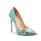 Arden Furtado Summer Fashion Trend Women's Shoes Pointed Toe Stilettos Heels Leopard Print  Sexy Elegant Office lady Big size 45
