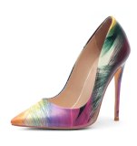 Arden Furtado Summer Fashion Trend Women's Shoes Pointed Toe Stilettos Heels Slip-on ClassicsOffice lady Pure Color Sweet Pumps