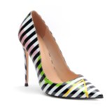 Arden Furtado Summer Fashion Women's Shoes Pointed Toe Stilettos Heels Mixed Colors Sexy Classics Elegant Slip-on Big size 45