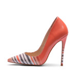 Arden Furtado Summer Fashion Trend Women's Shoes Pointed Toe Stilettos Heels  Slip-on  Mixed Colors Mature Pumps Party Shoes Big size 43