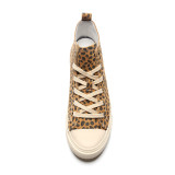 Arden Furtado Summer Fashion Trend Women's Shoes Cross Lacing Mature Leisure Leopard Print Concise Flats
